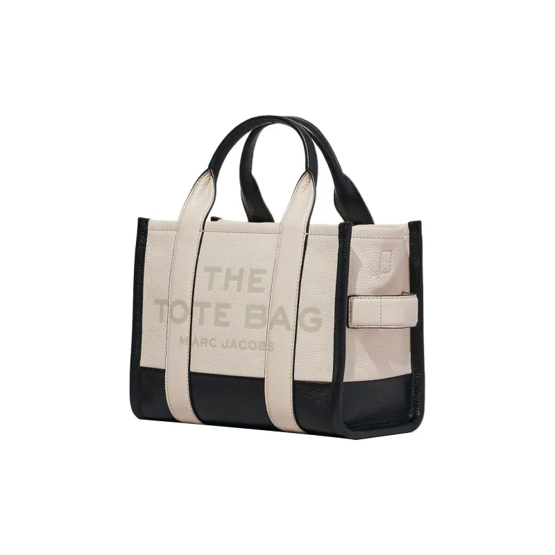 MARC JACOBS The Colorblock Small Tote Bag Black/Natural-1