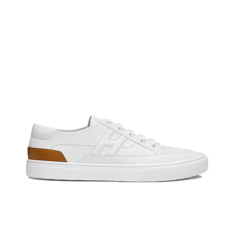 HERMES Deep Low Top Stylish Skateboarding Shoes Men's White-1