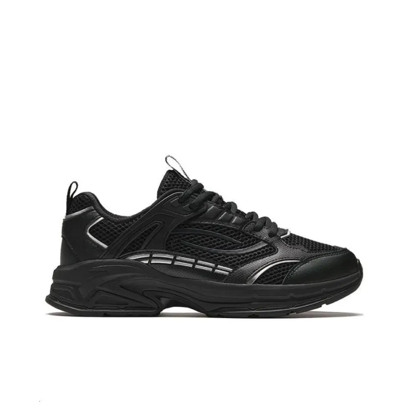 Anta Millennium Glacier Slip Resistant Low Top Casual Shoes Men's Black-1