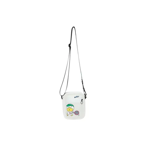361° Fabric Shoulder Bag Crossbody Bag Small Size Unisex White