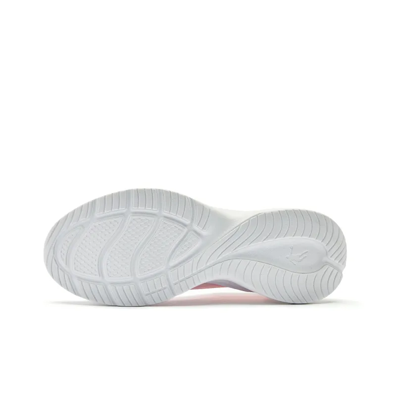 QIAODAN Light LITE Breathable And Lightweight Low Top Sprint Running Shoes Women's White Pink-5