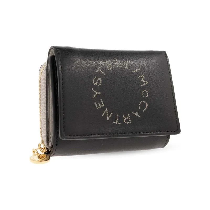 Stella McCartney Logo Appliqué Tri Fold Wallet-1