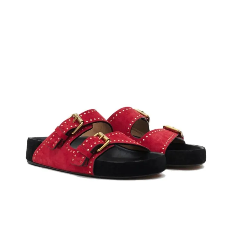 ISABEL MARANT Lennyo Suede Sandals-2
