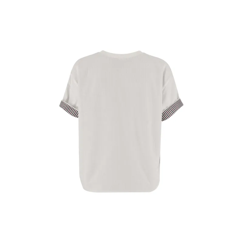 Bottega Veneta Double Layer Striped T Shirt-1