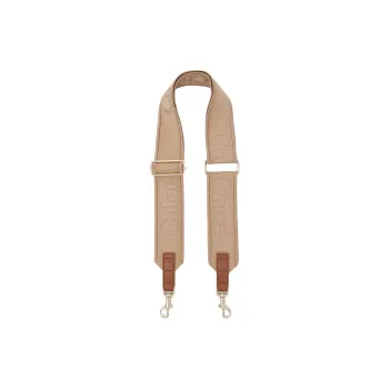 Chloe Canvas Blended With Polyester Bag Straps Women's Light Umber