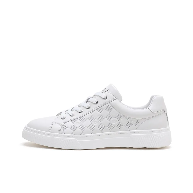 ELLE HOMME Wear Resistant Slip Resistant Low Top Stylish Skateboarding Shoes Men's-0