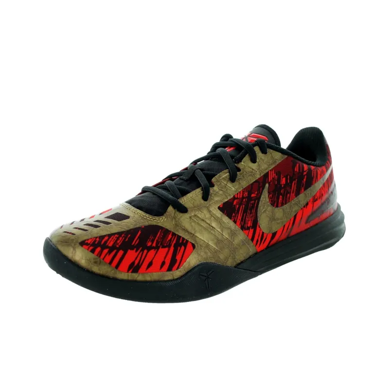 Nike Kb Mentality Black Metallic Gold Chilling Red-2