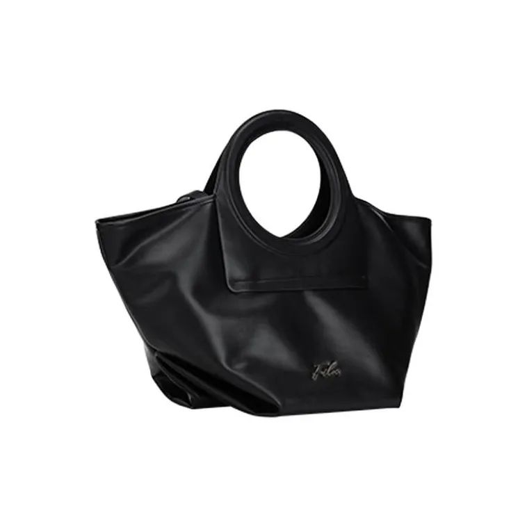FILA Fabric Handbag, Crossbody Bag Regular Women's Jet Black-1