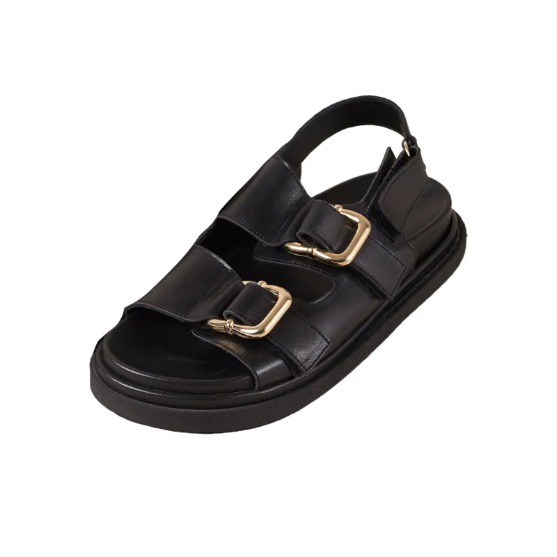 ALOHAS Harper Strap Sandals 3.5cm Women's Black-2
