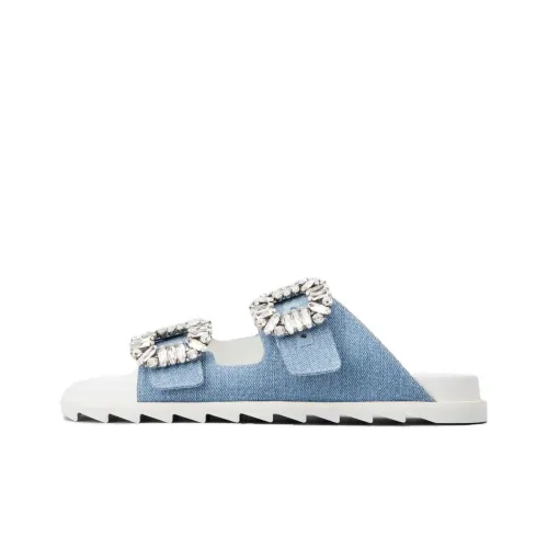 Roger Vivier Slide Slippers Women's Blue
