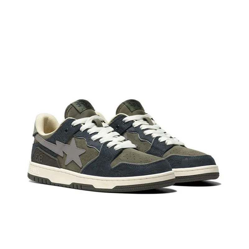 BAPE A BATHING APE Bape SK8 Sta Army Green Dark Blue-3