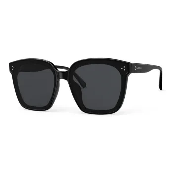 PARZIN EMS Square Sunglasses Unisex Black