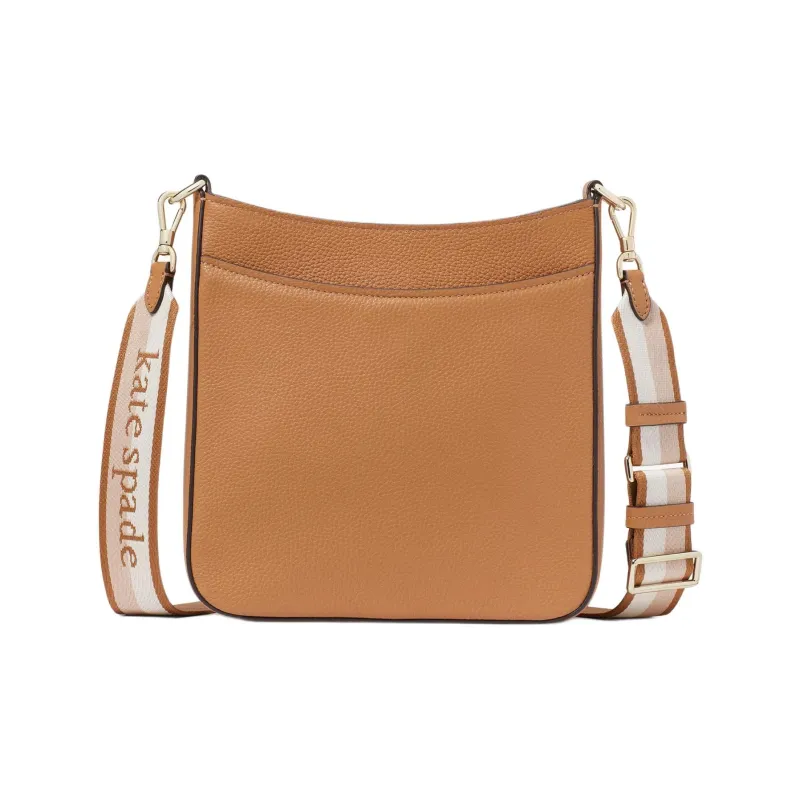 Kate Spade Hudson Litchi Grain Leather Messenger Bag Shoulder Bag Crossbody Bag Women's Brown-2
