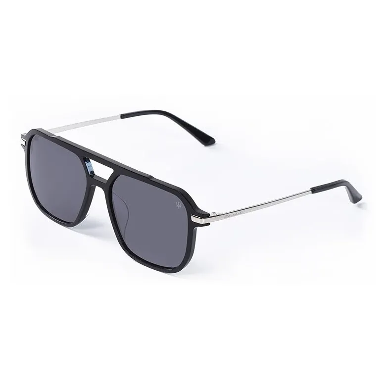 Maserati Plate And Metal Irregular Shape Sunglasses Unisex-0