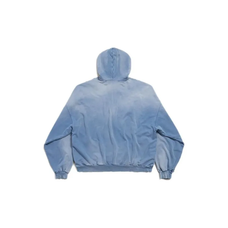Balenciaga SS24 Sweatshirt Loose Fit Style Men's Blue-1