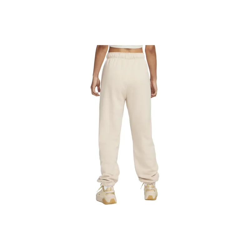 Nike Sportswear Club Fleece Knitted Sports Pants Women's Ivory White-1
