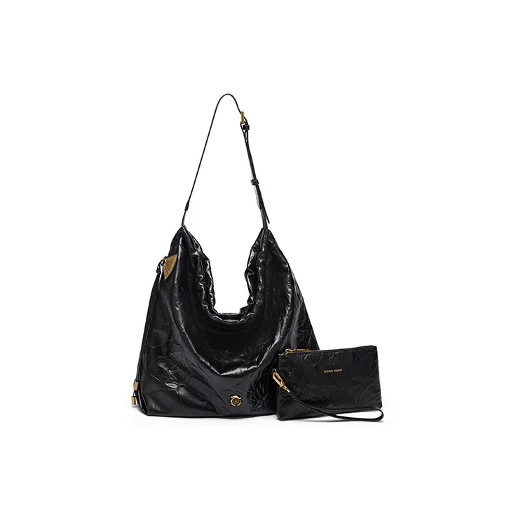 Gong Xuan Genuine Cow Leather Shoulder Bag Women's-0