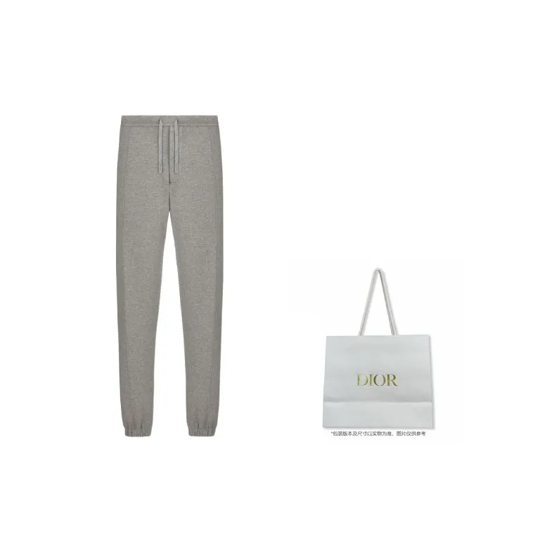 DIOR SS22 Knitted Sports Pants Men's Gray-2