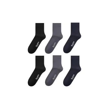 H YXIANG Mid Calf Socks Men's 6 Pack