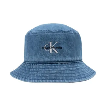 Calvin Klein Logo patch Denim Bucket Hat