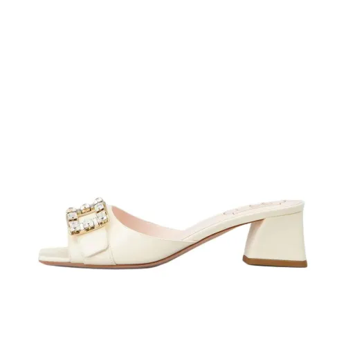 Roger Vivier Slide Slippers Women's Beige