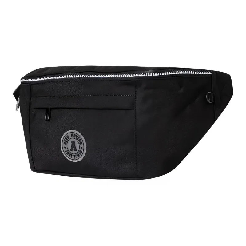 Anta Fabric Shoulder Bag, Crossbody Bag, Sling Bag, Fanny Pack Regular Unisex Black-1