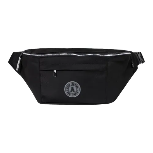 Anta Fabric Shoulder Bag, Crossbody Bag, Sling Bag, Fanny Pack Regular Unisex Black