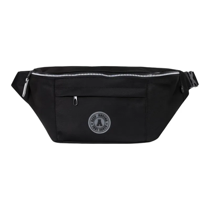 Anta Fabric Shoulder Bag, Crossbody Bag, Sling Bag, Fanny Pack Regular Unisex Black-0