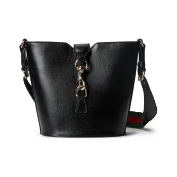 GUCCI Patent Leather Bucket Bags Shoulder Bag Crossbody Bag Mini Women's Black