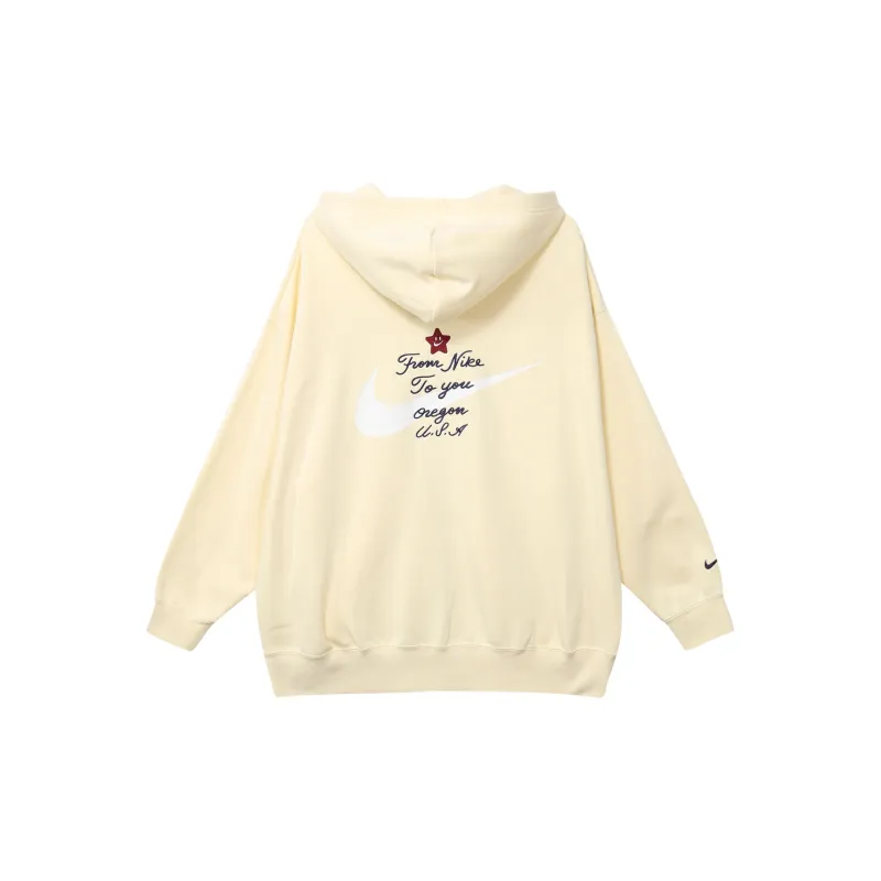 Nike Sportswear Essential Women's Fleece Jacket Beige-1