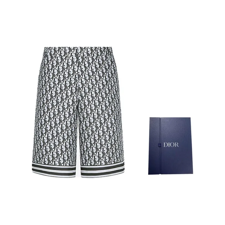 DIOR Quarterly New Products Casual Shorts Men Black-3