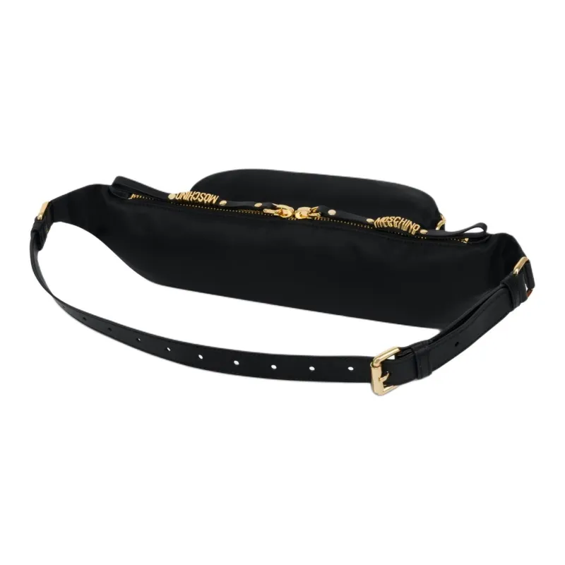 MOSCHINO Logo Lettering Zipped Belt Bag-2