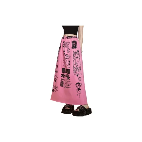 UNIFREE X Betty Boop™ Co-branded Series Casual Long Skirts Women's