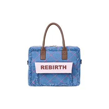 REBIRTH Denim Handbag Unisex Vitality Blue/Graphite Black