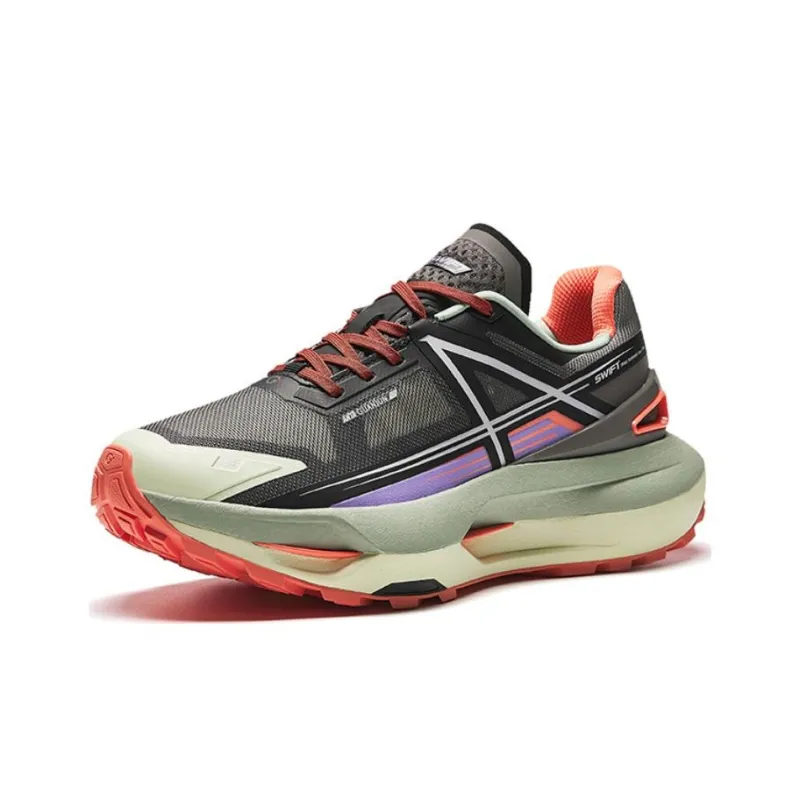 Anta Champion Series Cushioning Wear Resistant Running Shoes Men's Gray Black-1