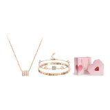 Roman Numeral Small Round Pendant Clothing Sets+Valentine's Day Box