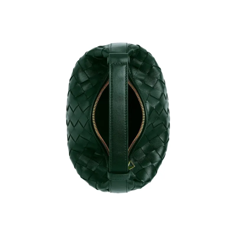 Bottega Veneta Cow Leather Handbag Shoulder Bag Mini Women's Emerald-2