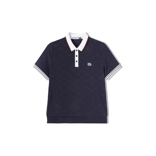 Elle Active Polo Shirts Women's Navy Blue