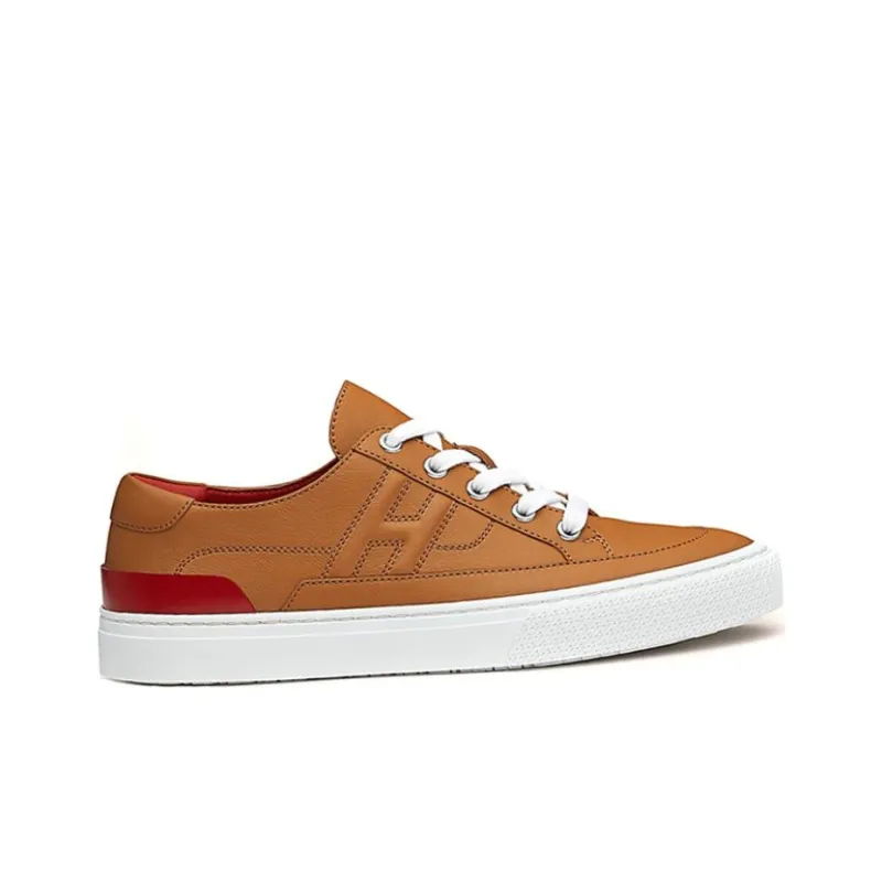 HERMES Deep Low Top Stylish Skateboarding Shoes Women's Natural-1