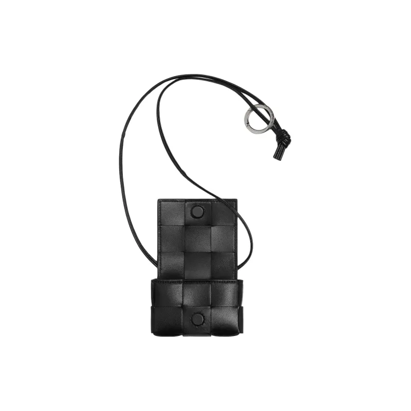 Bottega Veneta Cow Leather Earphone Case Men's Black-2