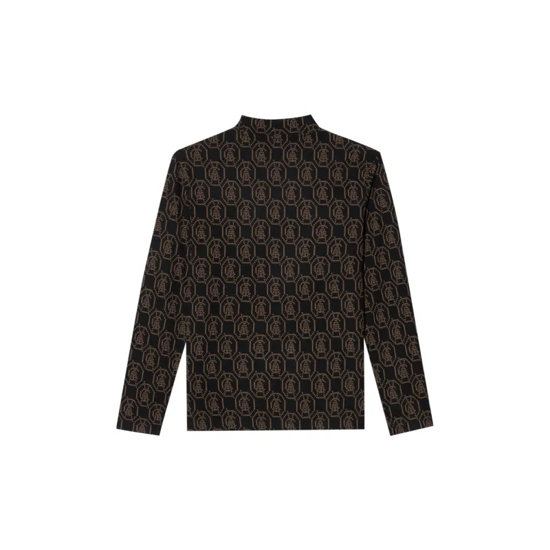 ANDREW MACKENZIE Sweater Men's Black Orange-1