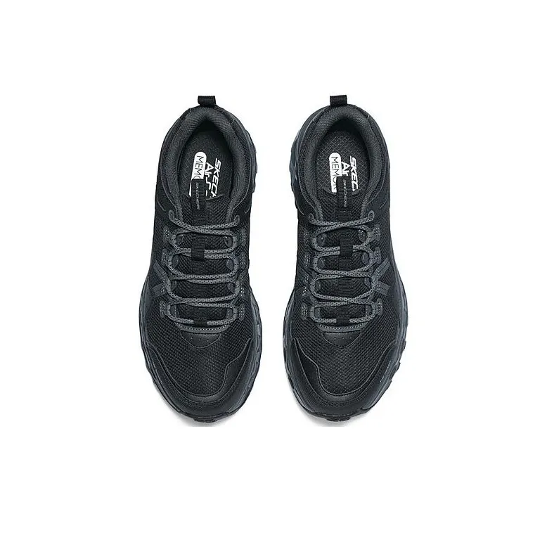 Skechers Cushioning Slip Resistant Low Top Running Shoes Men's Black-2