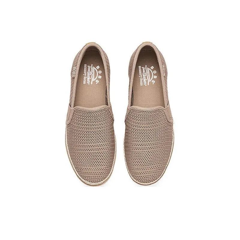 Skechers Bob's Slip Resistant And Breathable Low Top Casual Shoes Women's Mocha-3