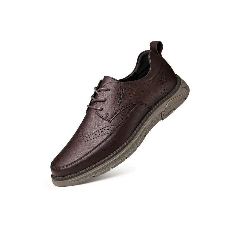 XIMO BULL Dress Shoes Men Low Top Black/Brown-8