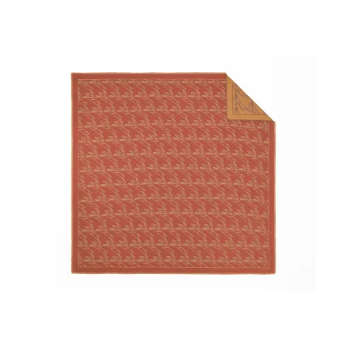 LONGCHAMP Silk Scarves Women's Red