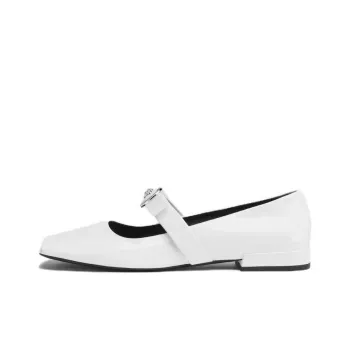 VERSACE Gianni Ribbon Ballerina Shoes