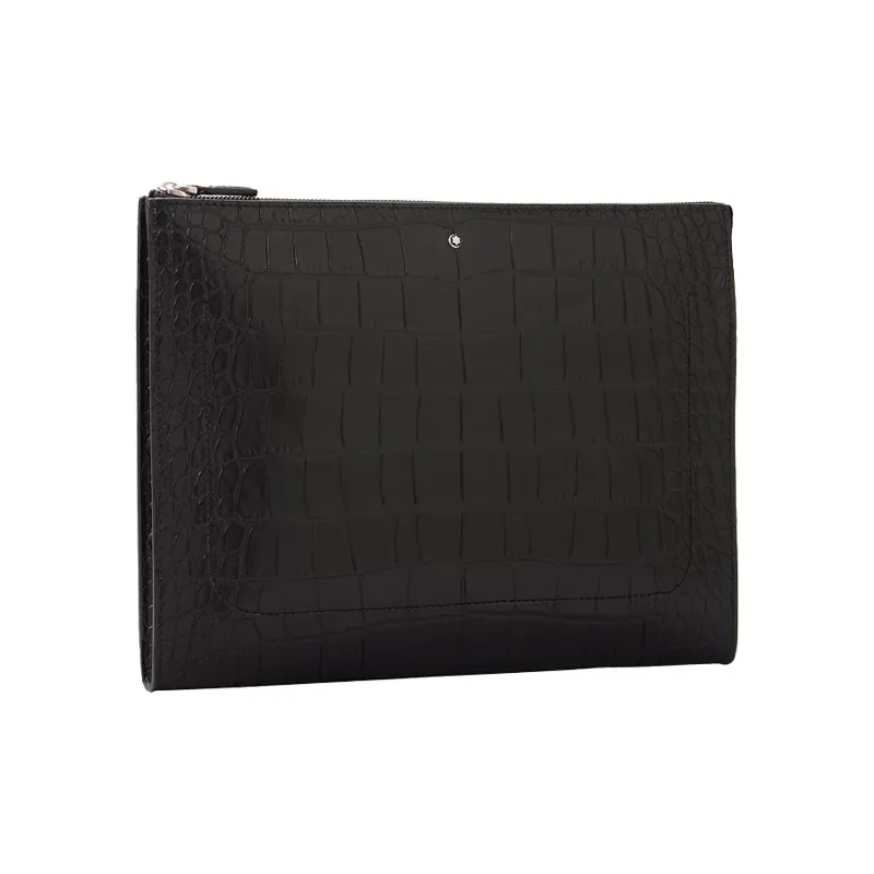 MONTBLANC Meisterstuck Leather Clutch Men's Black-2