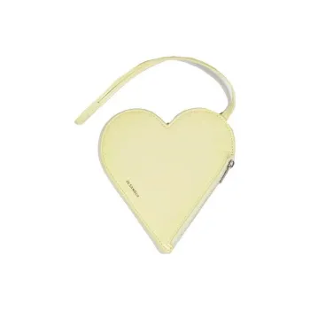 JIL SANDER Carmine Heart Shaped Zipped Pouch