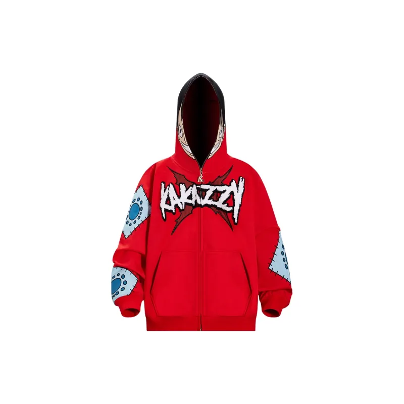 KAKAZZY Sweatshirts Unisex Red-1