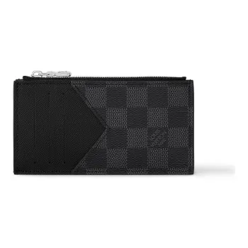 LOUIS VUITTON Coin Card Holder Damier Graphite Grey/Black